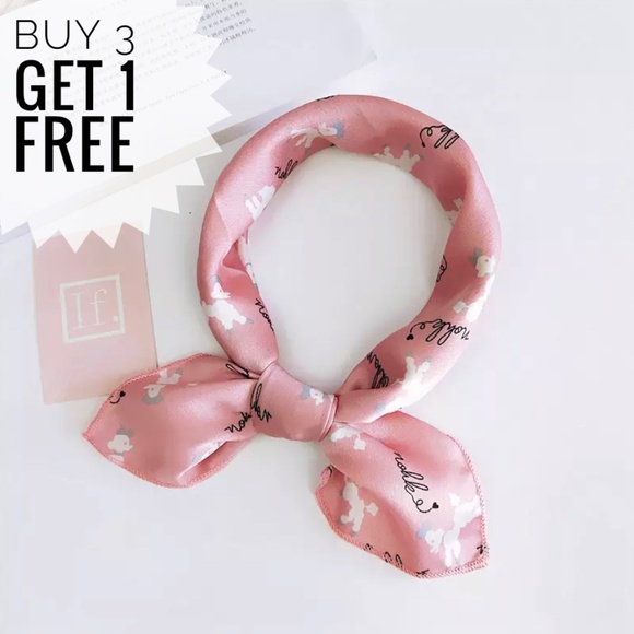 Accessories - Holiday Party Cozy Beach Silky Square Neck Scarf